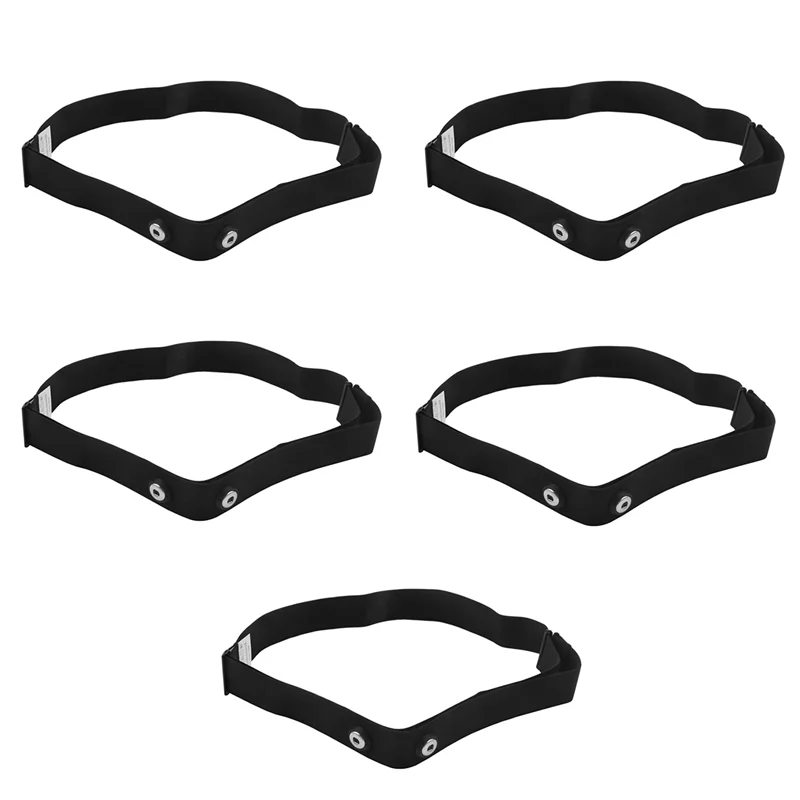 

5X Chest Belt Strap For Polar Wahoo Garmin For Sports Wireless Heart Rate Monitor,Black