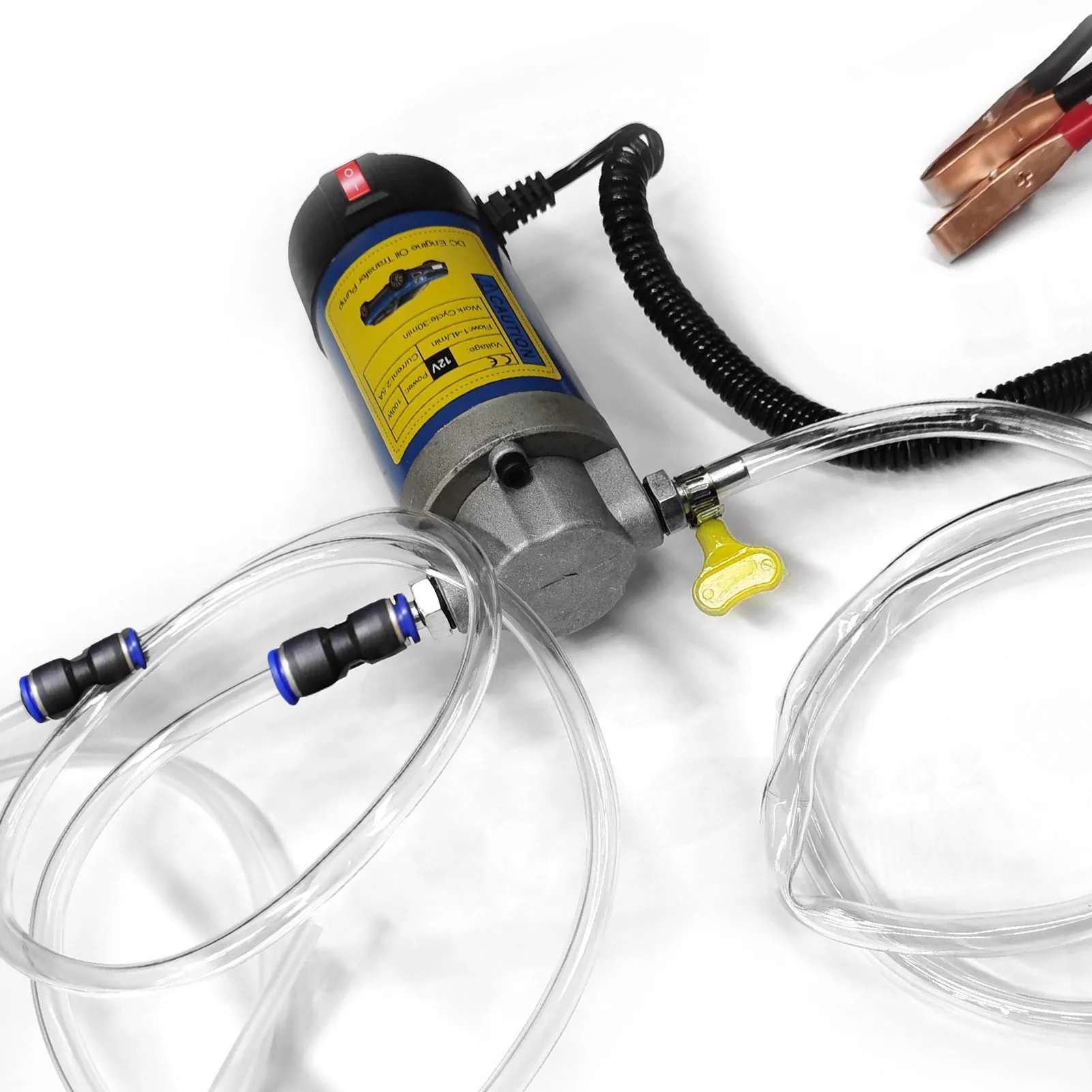 Pompe de transfert d'huile Portable 12 V 100W, extracteur de transfert d'huile électrique, pompe d'aspiration de carburant, outil de Siphon pour voiture et moto