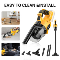 Handheld Cordless Vacuum with HEPA 2.0 Filter Container Electric Power Vacuum Cleaner for Makita DeWalt 18V Battery (No Battery)