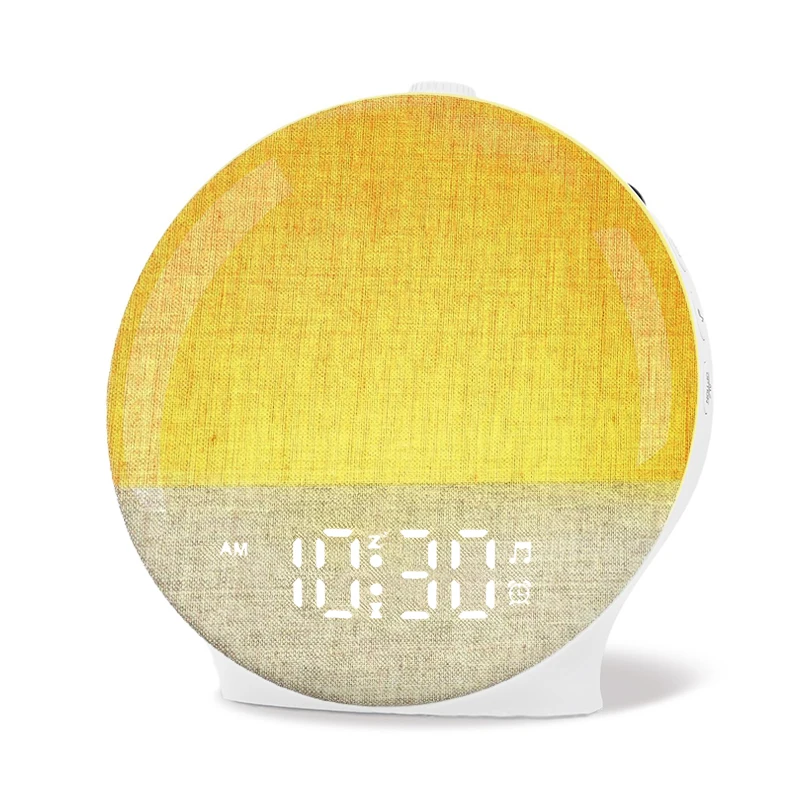 Wake Up Light Sunrise Wekker White Noise Sound Machine Bluetooth-luidspreker Kleur nachtlampje voor slaapkamer Ideaal cadeau