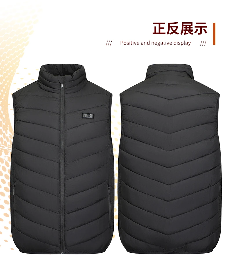 17-Zonen-Smart-Heizweste mit unabhängiger Doppelzonen-Steuerung und drei Temperaturstufen – Outdoor-Freizeitjacke – Detail 10
