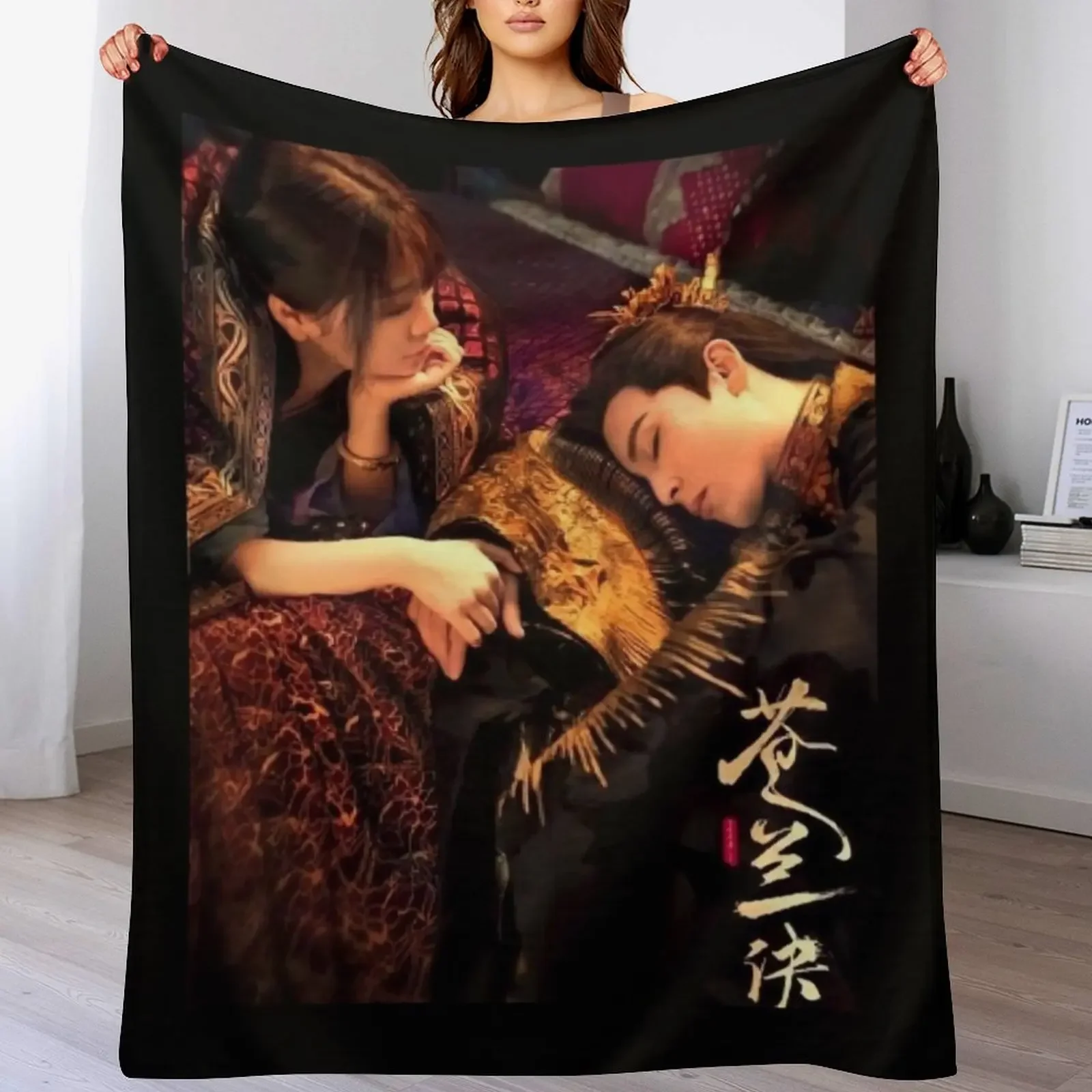 

Love Between Fairy and Devil Throw Blanket Extra Large Throw Plush Camping Blankets