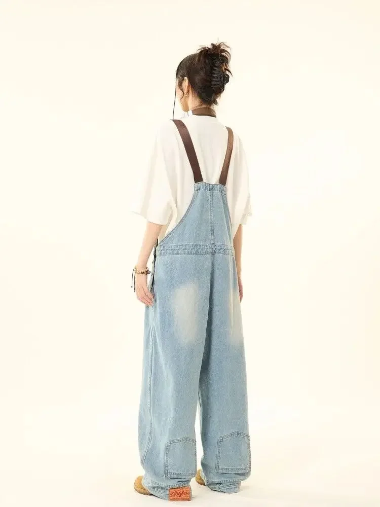 Combinaison ample avec pantalon à bretelles Cowboy pour femme, nouvelle collection printemps et automne 2025