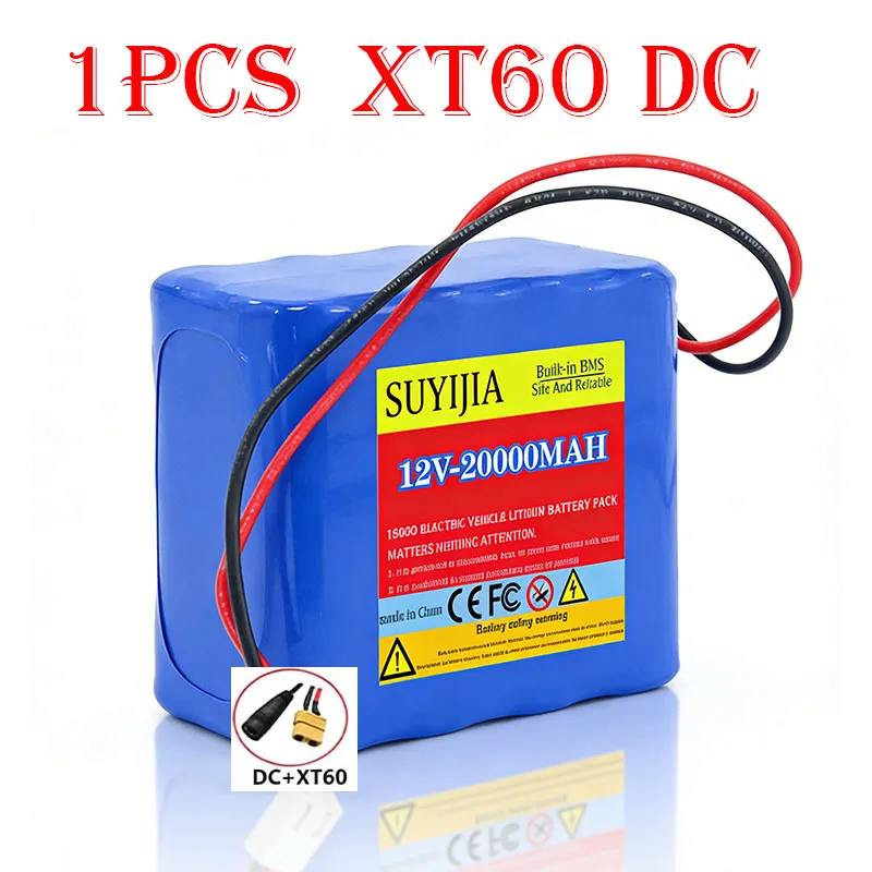12V 20000mAh 18650 Power Lithium Batterij D50B GPS Voerboot Geschikt voor Lift Intercom Video Deurbel Noodverlichting