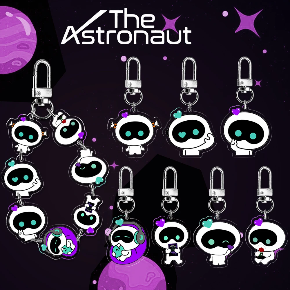 Cute Acrylic Kpop Idol Bunch Keychain The Astronaut HAPPY I'll Be There Key Ring Funs Gift Accessories Merchs