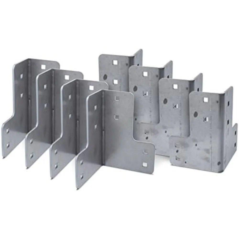 8 Pieces Steel Work Bench Brackets 3/16 inch Heavy Gauge Steel Workbench Supports DIY Heavy Duty Craft Table | Work