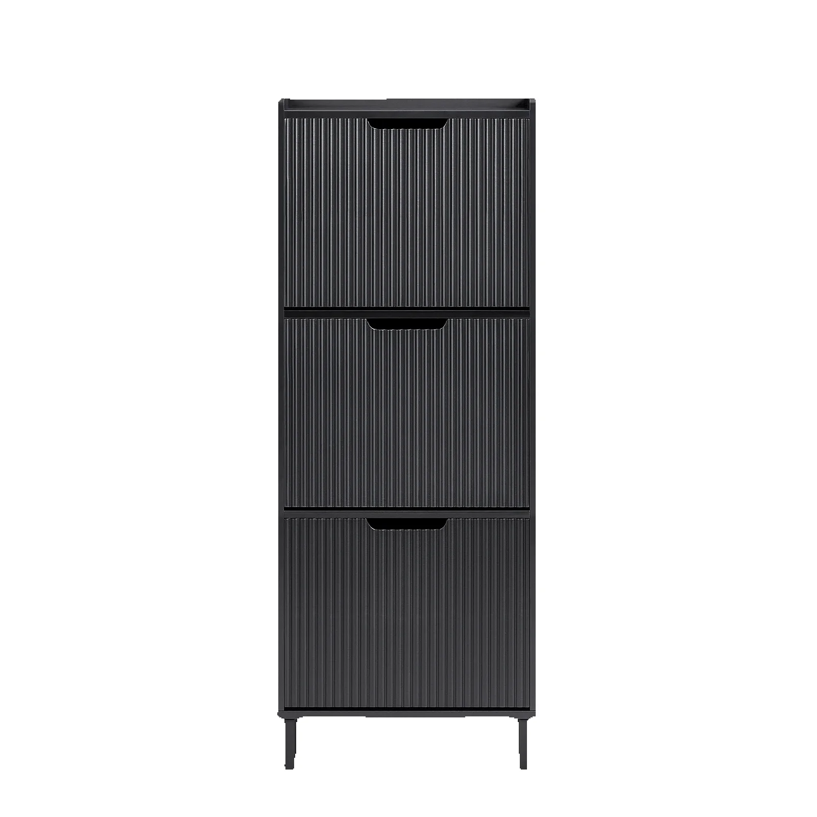 SoBuy FSR177-H 3-flap schoenenkast smal schoenenrek 3 planken oppervlak schoenenkast schoenenplank - afbeelding 2