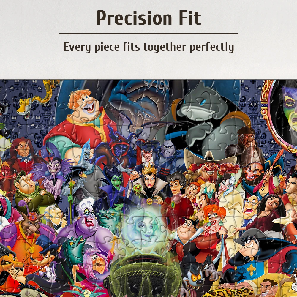 لغز أميرات ديزني سنو وايت 108/200/300/500/1000 قطعة ألغاز أرضية خشبية هدية عالية الجودة لعبة حفلات ممتعة