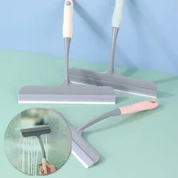 Window Glass Wiper with Silicone Blade Mirror Cleaner Holder Hook Car Glass Shower Squeegee Household Cleaning Bathroom Scraper