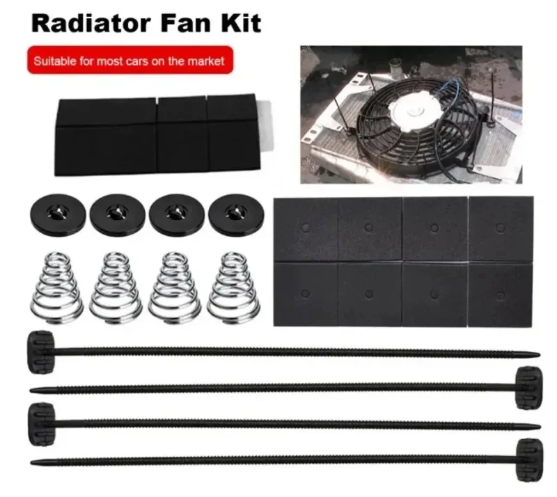 Universal Truck Electric Heater Fan Retaining Clip Installation Kit Auto Part Accessories for Honda BMW Fiat Audi Toyota 1-2Sets