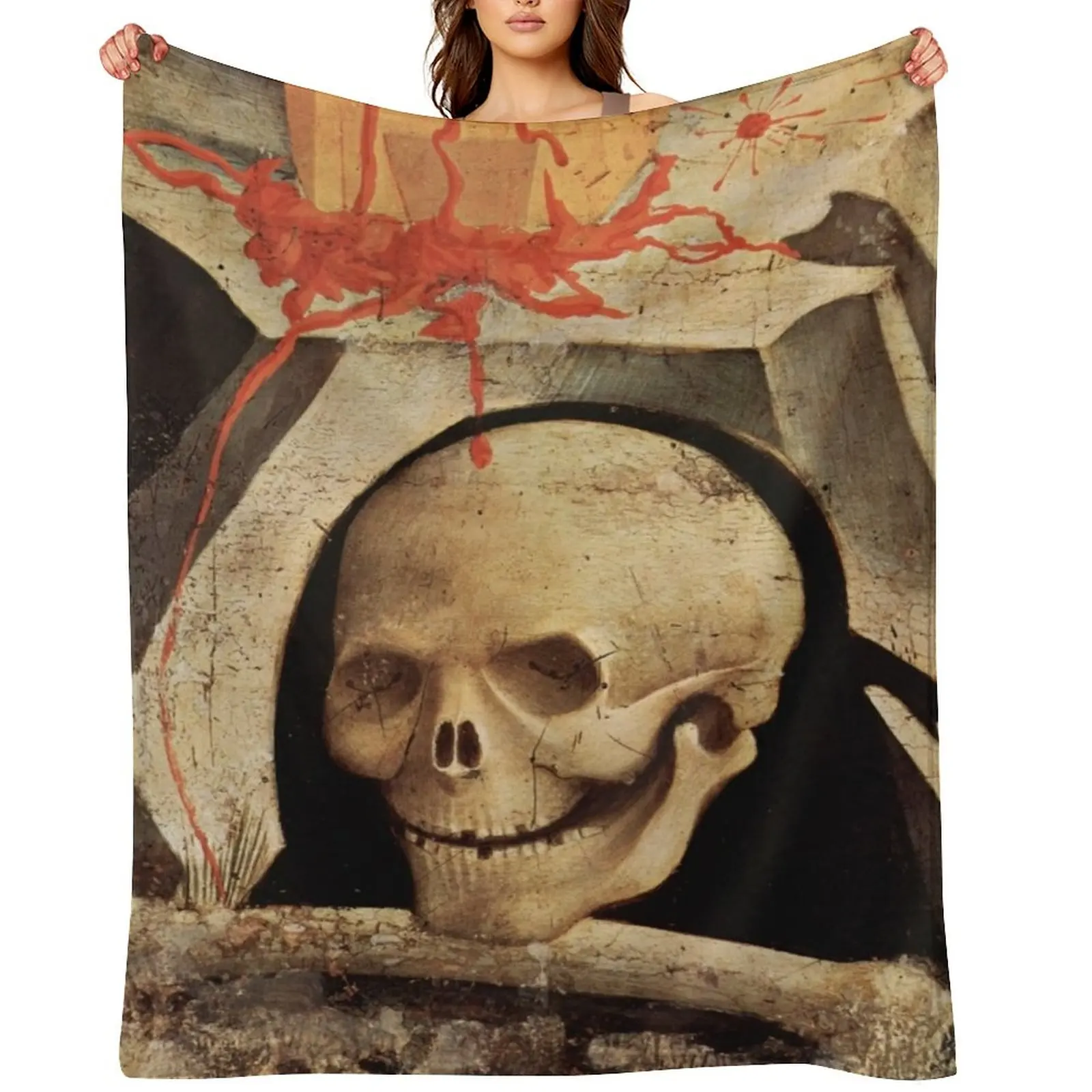 

SKULL OF ADAM ON MOUNT CALVARY Throw Blanket manga Travel Giant Sofa Thin Blankets