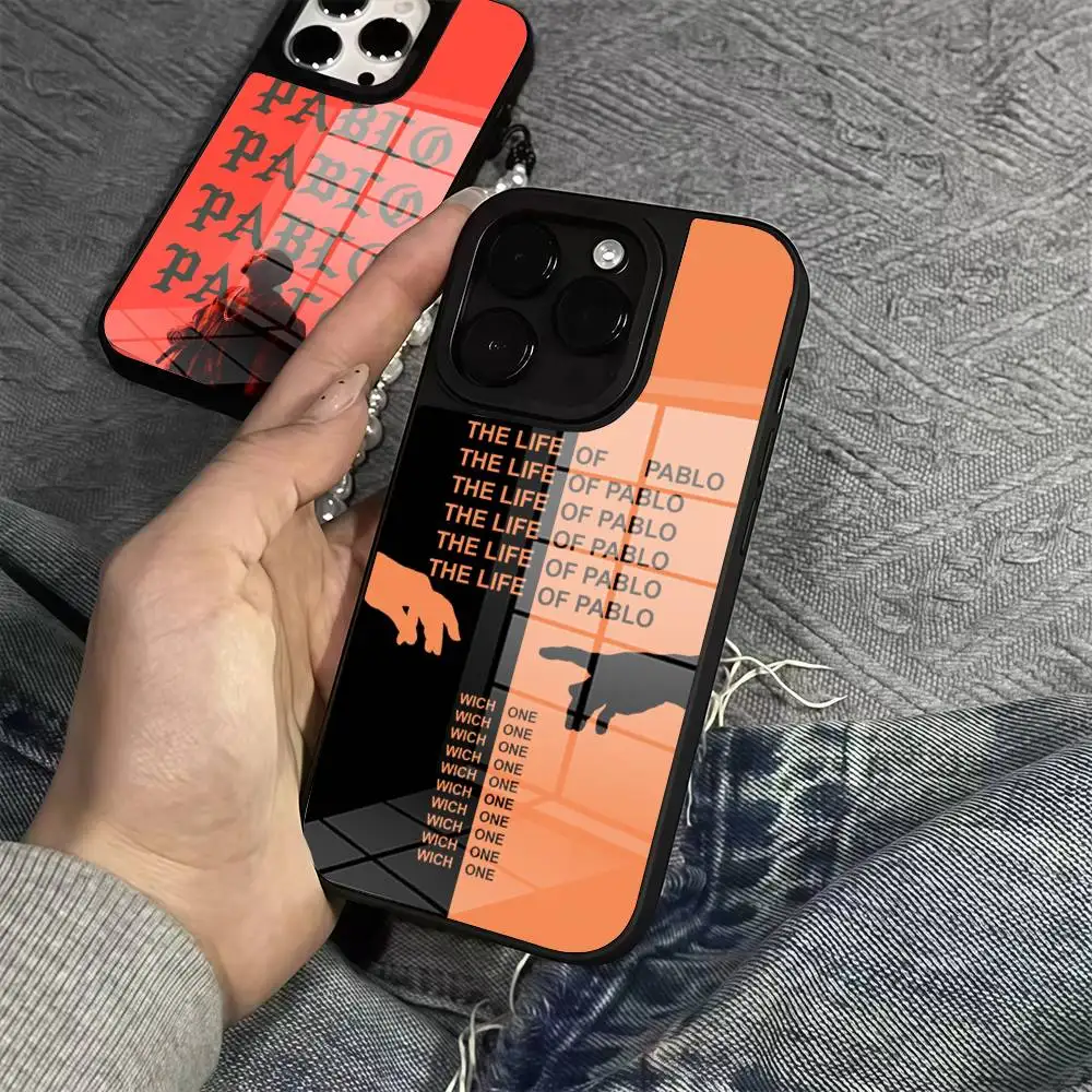 

RapperS K-Kanye West Phone Case Phone Case Glass Cover For Iphone 16 15 14 12 11 13 Pro Max Mini Puls Attraction CASE