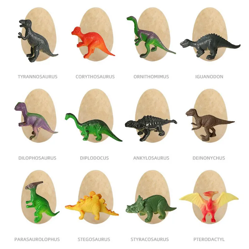 12PCS Dinosaur Fossil Digging Kit Dinosaur Eggs Toy Blind Box Zabawki dla dzieci Wczesne zabawki edukacyjne Archeology dla dzieci Prezent