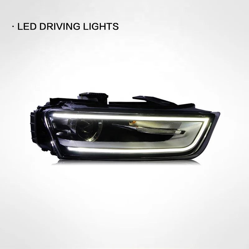 

Front Lamp for Audi Q3 2013-16 Headlight Assembly Modification Upgrade High-match LED Daytime Running Light Lens Xenon Headlamp