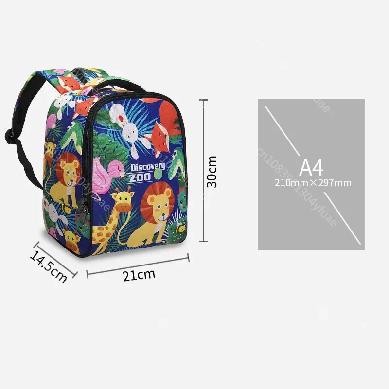 Excavator Digger Dinosaur Animals Print Children School Bags Baby Toddler Backpack Kids Kindergarten Bag Diaper Holder Bookbag