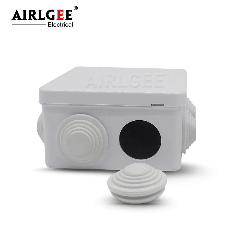 Outdoor Waterproof Junction Box ABS  Plastic Enclosure IP65/IP66 DIY Indoor Power Box Sealed Housing Reserved Hole