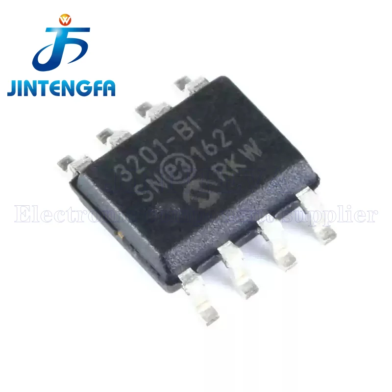 5PCS MCP3201-BI/SN 3201-BI MCP3201 SOIC-8 Analog to Digital Converters - ADC 12-bit SPI Sgl Chl SMD IC