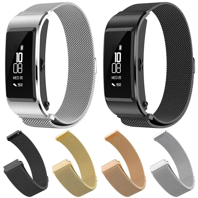 حزام ميلانيزي غير القابل للصدأ لهواوي باند 6 حلقة معدنية كوريا لهواوي باند 7 سوار معصم معدني كوريا #1