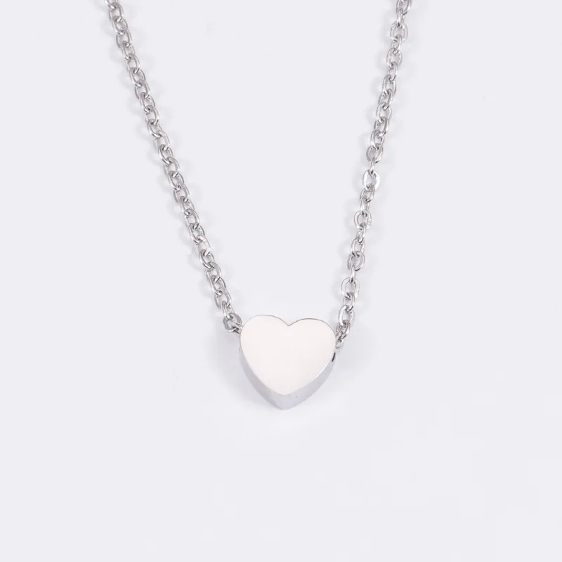 New Minimalist Clavicle Necklaces for Women Tiny Heart LOVE Necklaces Dainty Fashion Jewelry Beach Summer Collares Bijoux