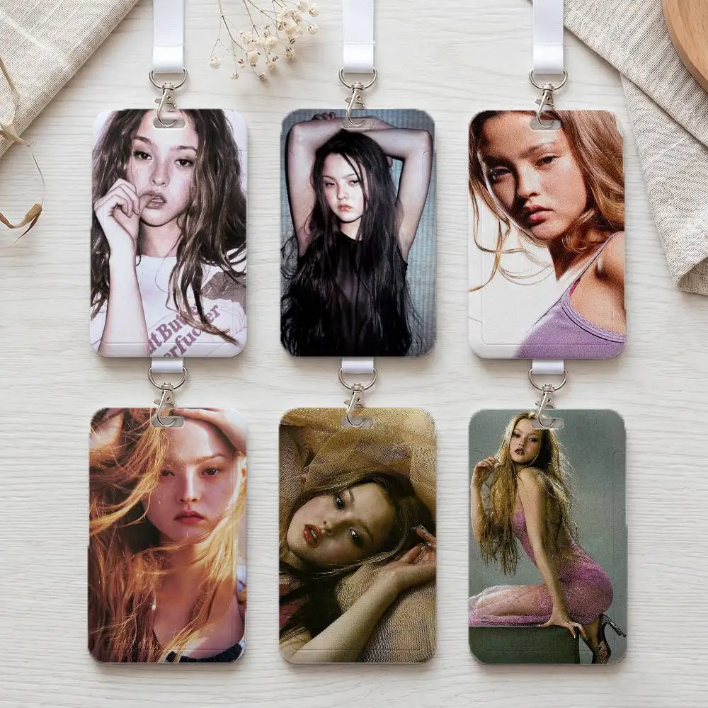 Model D-Devon A-Aoki Actor Fashion ID Card Holder Business Work Card Sleeve Protector