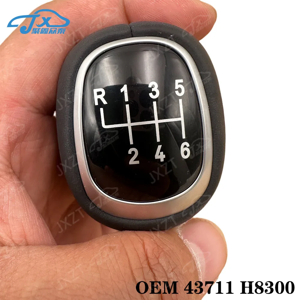 

JXZT for kia optima JF ceed rio manual transmission gear lever head leather high-end 6-speed oem 43711 H8300 43711-H8300