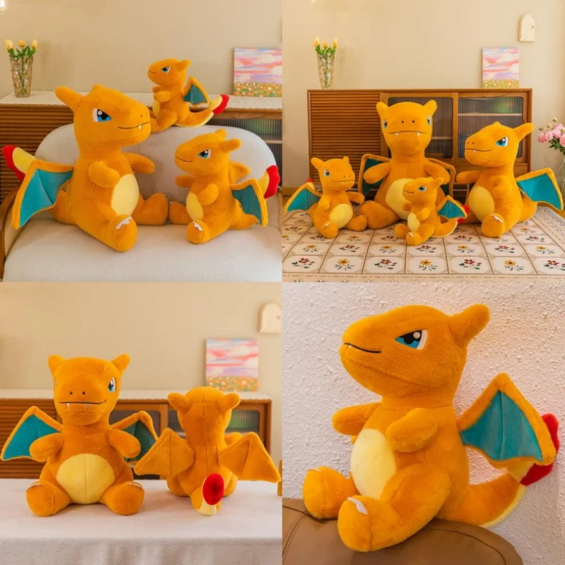 かわいいリザードンぬいぐるみかわいい火竜ぬいぐるみポケモングッズぬいぐるみ子供の誕生日クリスマスギフト爪マシン