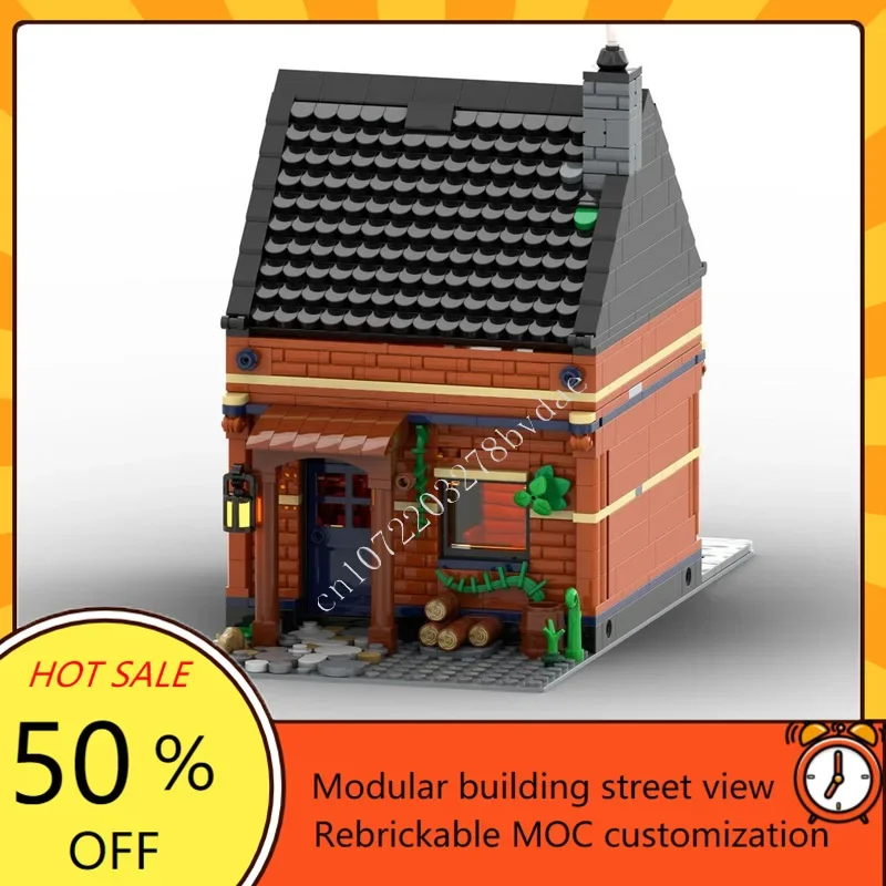 1012 Elementów Dom Robotnika Modularny MOC Kreatywny widok ulicy Model Puzzle Architektura DIY Edukacja Zabawki do Składania Prezenty