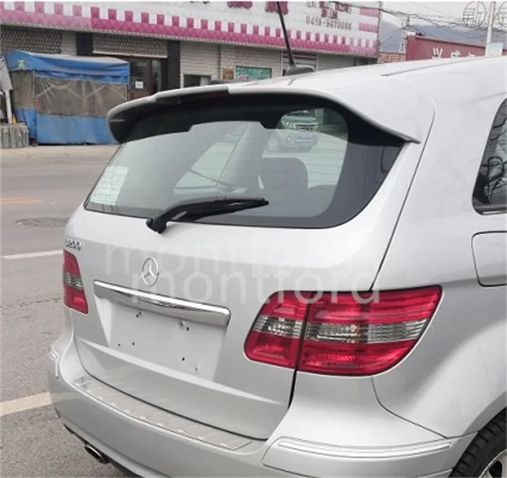 For Mercedes Benz B-Class B200 2009 2010 2011 Car Rear Trunk Spoiler ABS Material Primer Color Car Tail Wing Decoration For B200