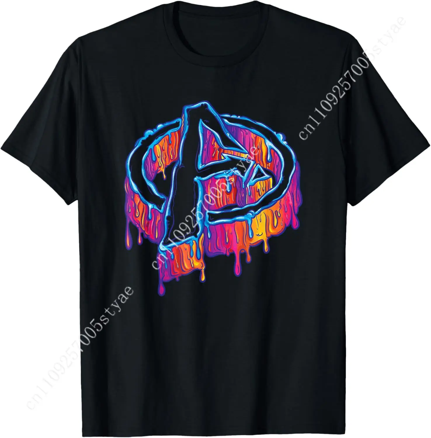 Marvel Avengers A Logo Melting Paint Drip T-Shirt