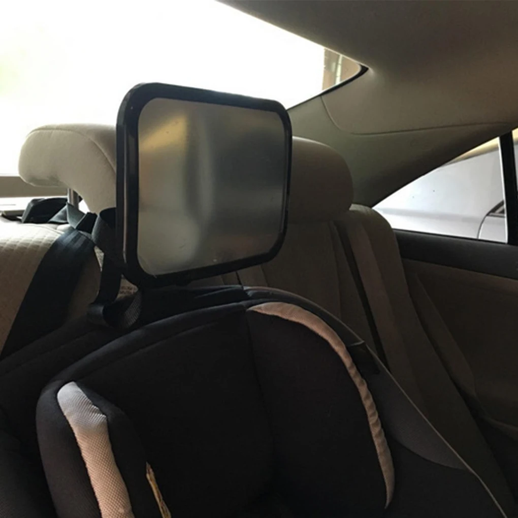 360 Degree Rotation Baby Car Rearview Mirror Adjustable Car Back Seat Rearview Facing Headrest Mount Infant Safety Monitor