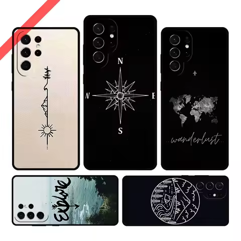 Wanderlust Phone Case For Samsung Galaxy S20 FE S21 S10 S23 Plus S24 S22 Ultra Coque Note20 Note10 S9 S8 Cover Capa
