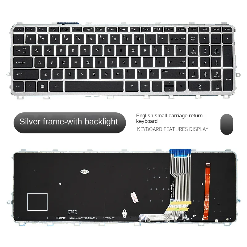 

Suitable for replacement HP ENVY 15 TouchSmart 15-J000 J029TX Laptop keyboard J106TX
