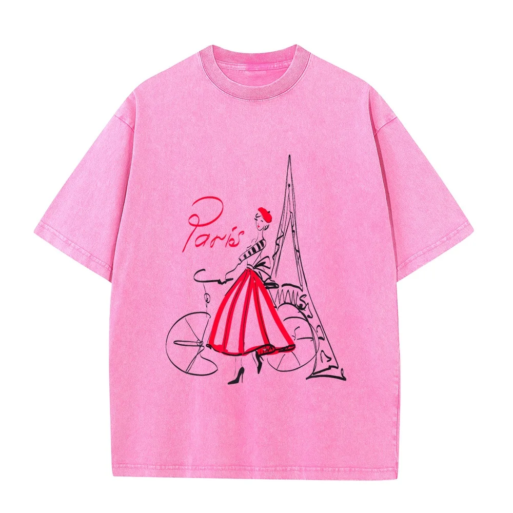 Paris woman T-Shirt 남성 Man Designer Clothes Budget Gift T Shirt Big Size Printed Men Graphic Tee Summer Top Casual Short Sleeve