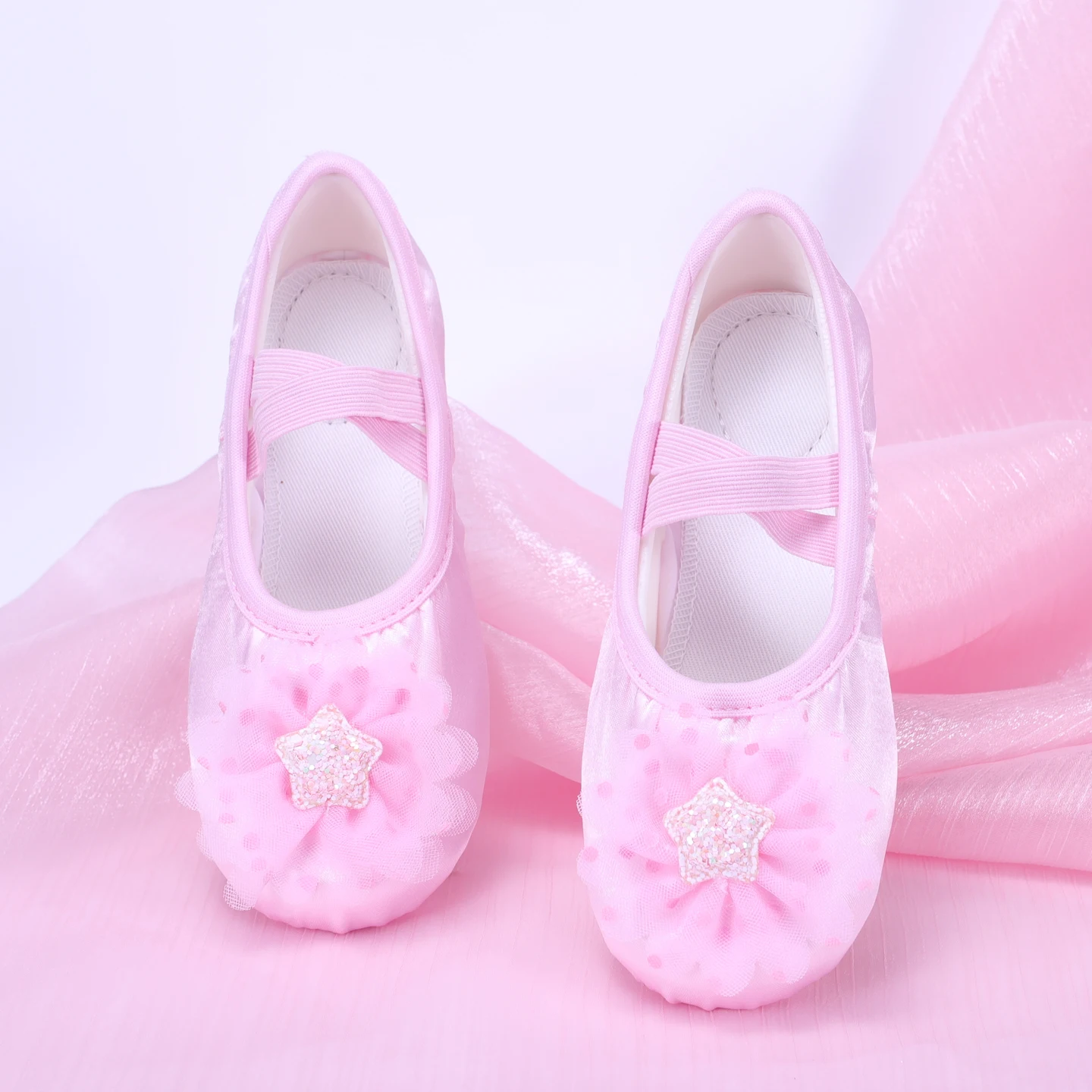 adoravel-danca-infantil-oes-pink-star-ballet-performance-garra-soft-bot-practice-oes-meninas-material-de-cetim-ballet