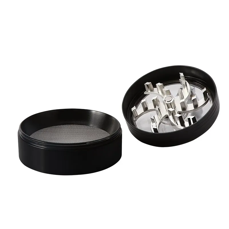 Hand Crank Tobacco Mill Grinder Zinc Alloy Crusher 4Parts 60MM Pipe Smoking Grinder Herb For Cigarette Accessories