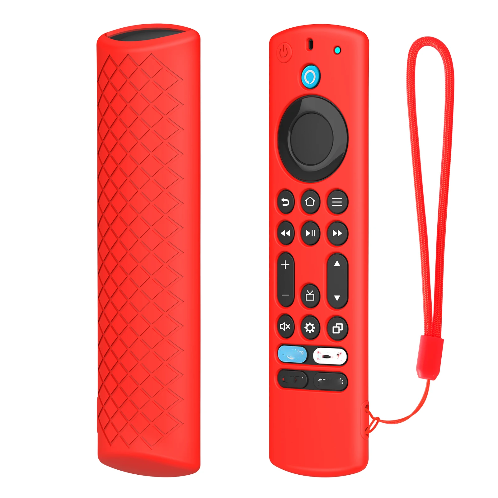 Remote Control Case For Amazon Fire TV-4 Alexa Voice Remote Drop Proof Solid Color Soft Silicone Cover Sleeve