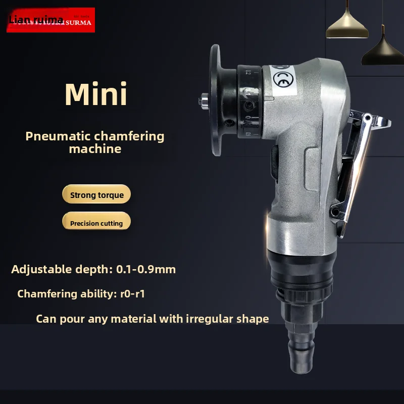Pneumatic Chamfering Machine, Handheld Mini Chamfering Machine, Internal Hole Chamfering Tool, Metal Deburring Tool, Curved and Straight Beveling Machine