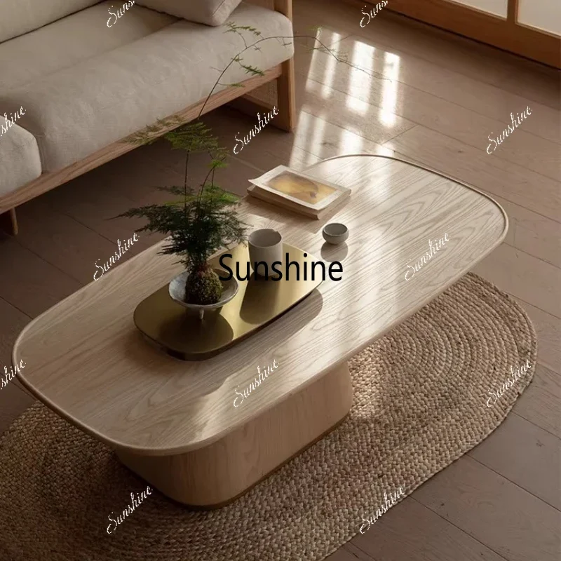 

TDSolid wood table small coffee table wabi wind living room pier sofa, storage table