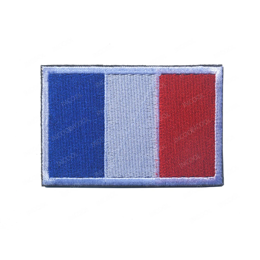 France Flag Embroidered Patches French FR Flags Armband Shoulder Decorative Embroidery Patches For Clothing Backpack