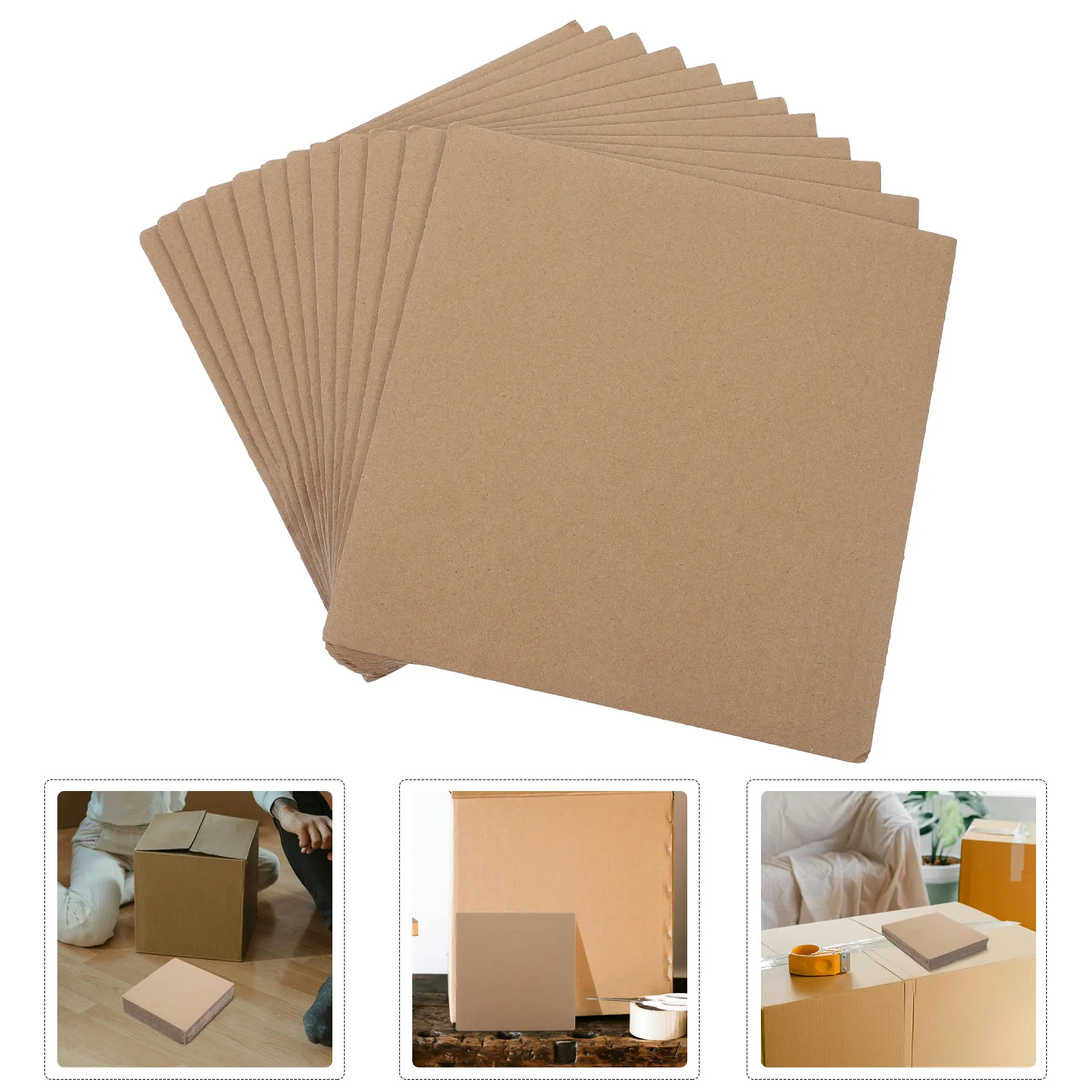 12Pcs Shipping Box Filler Insert Sheets Cardboard Divider Pads for Moving Storage Protection and Packing Boxes
