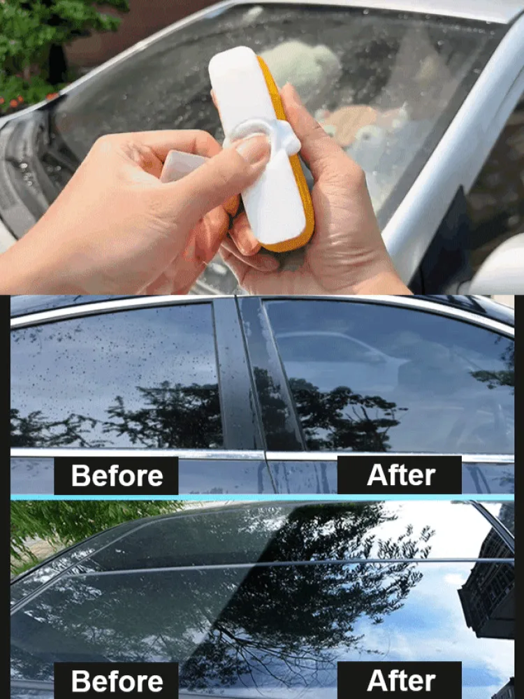 Auto Glass Oil Film Remover Windshield Water Marks Cleaner Coating Front Glass Windshield Strong Oil Film Remover Strong Oil Fil