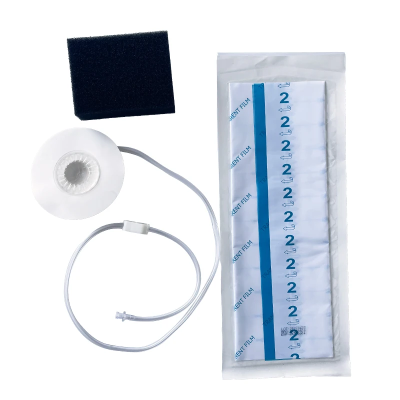 Transparent Negative Pressure Wound Dressing System with Trummed Vacuum Wound for Negative Vac Wound Pressure Management