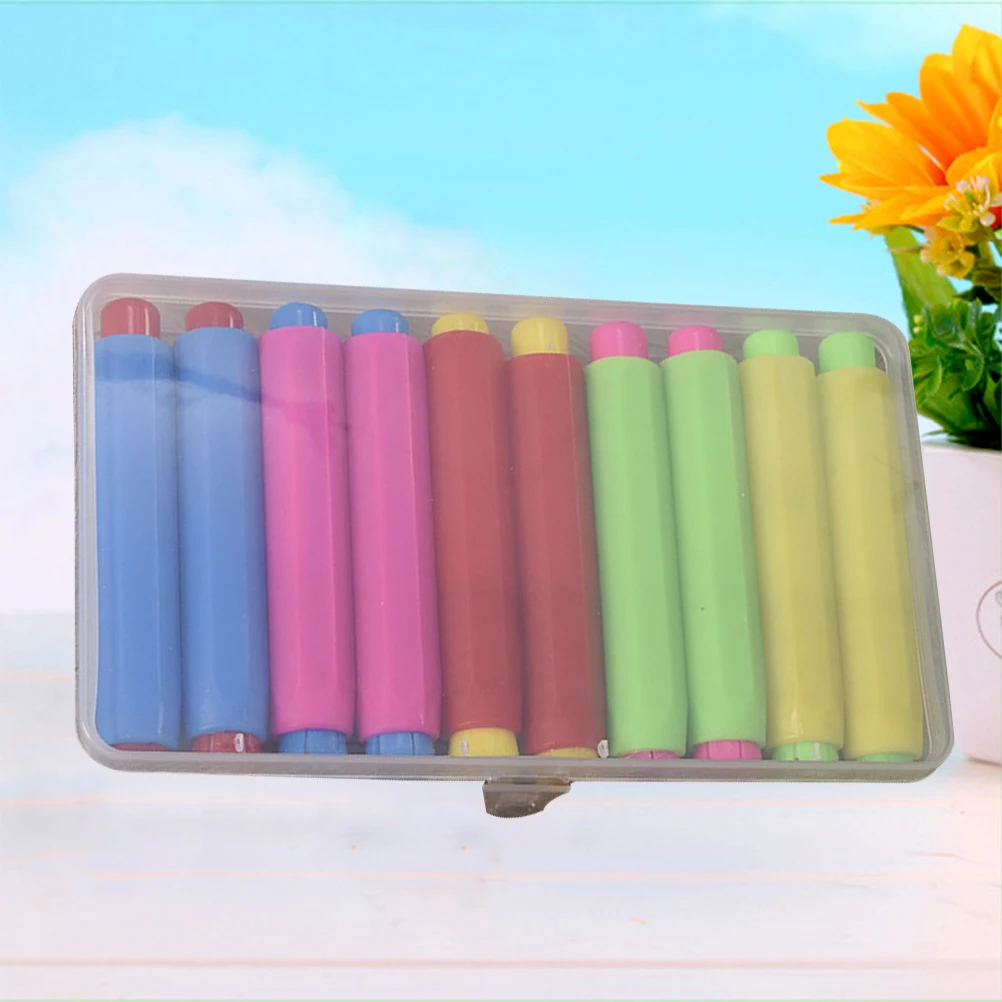 

10 pcs Chalk Holder Clip Colorful School Supplies Kids Storage Portable Eco Friendly Saving Chalk Avoid Broken Perfect