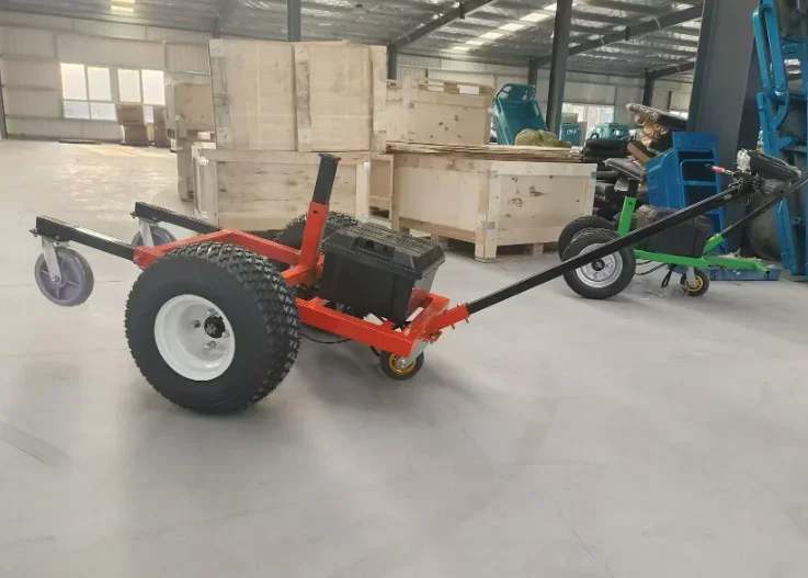 

Electric Trailer Dolly With 5 All-Terrian Tyres 7000lbs Towing Electric Trailer Jack Dolly With Battery Car Dolly Tow Trailer