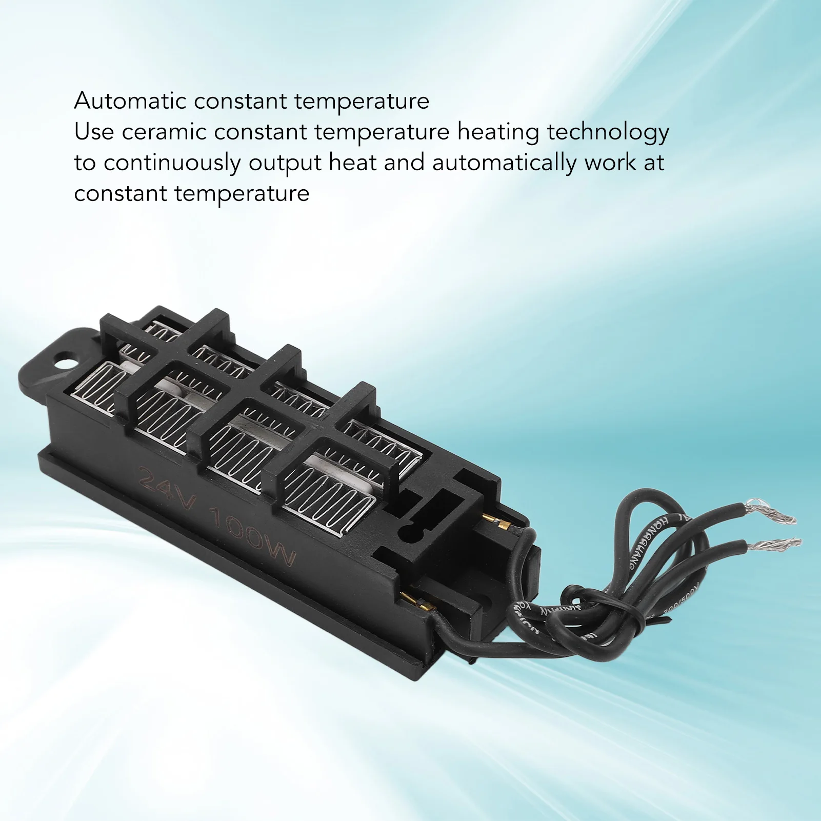 ZK40 24V 100W PTC Heating Element Thermostatic Heating Temperature Resistant PTC Air Heater with Bracket