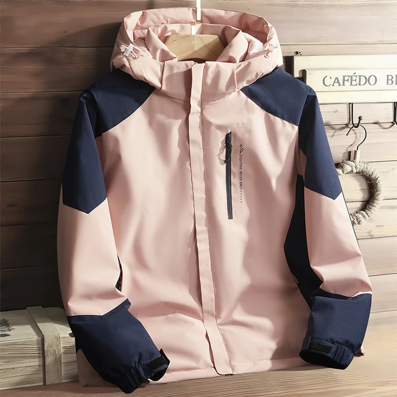 

Зимняя модная лоскутная хлопковая куртка с капюшоном и ветрозащитным дизайном с капюшоном, верхняя одежда для путешествий и скалолазания, мужское пальто бобоя