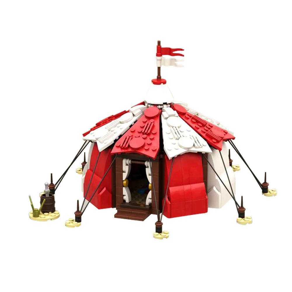 

Gobricks MOC игровые сцены, центральный патруль, палатка Besieger, набор строительных блоков, разрушители палаток, модель кирпича, игрушки для детей, подарок для мальчиков