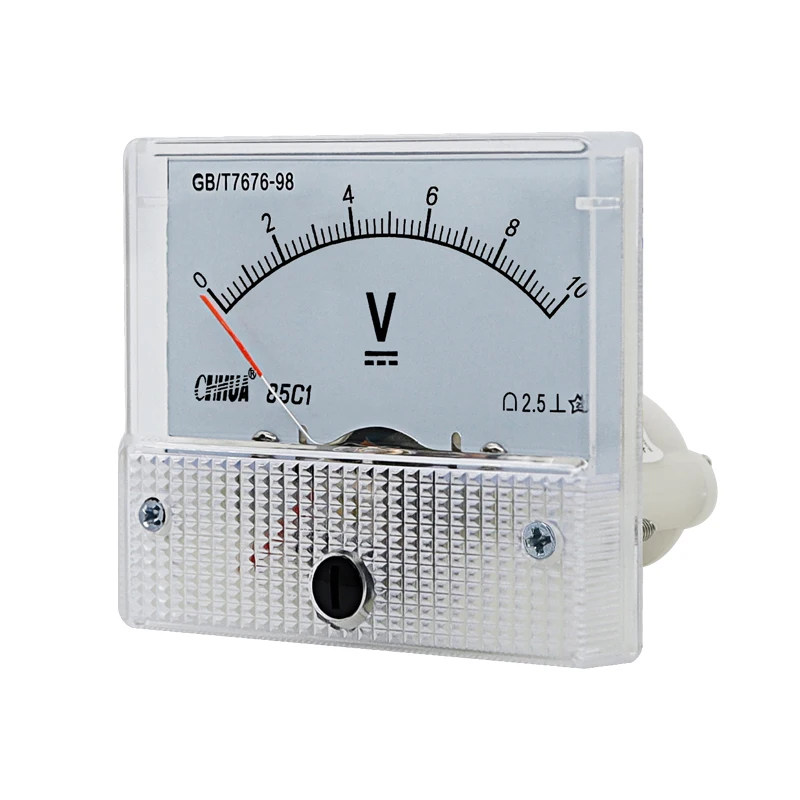 85 c1 Anlog voltmetro Gauge DC Volt Meter tensione del misuratore del pannello di tensione