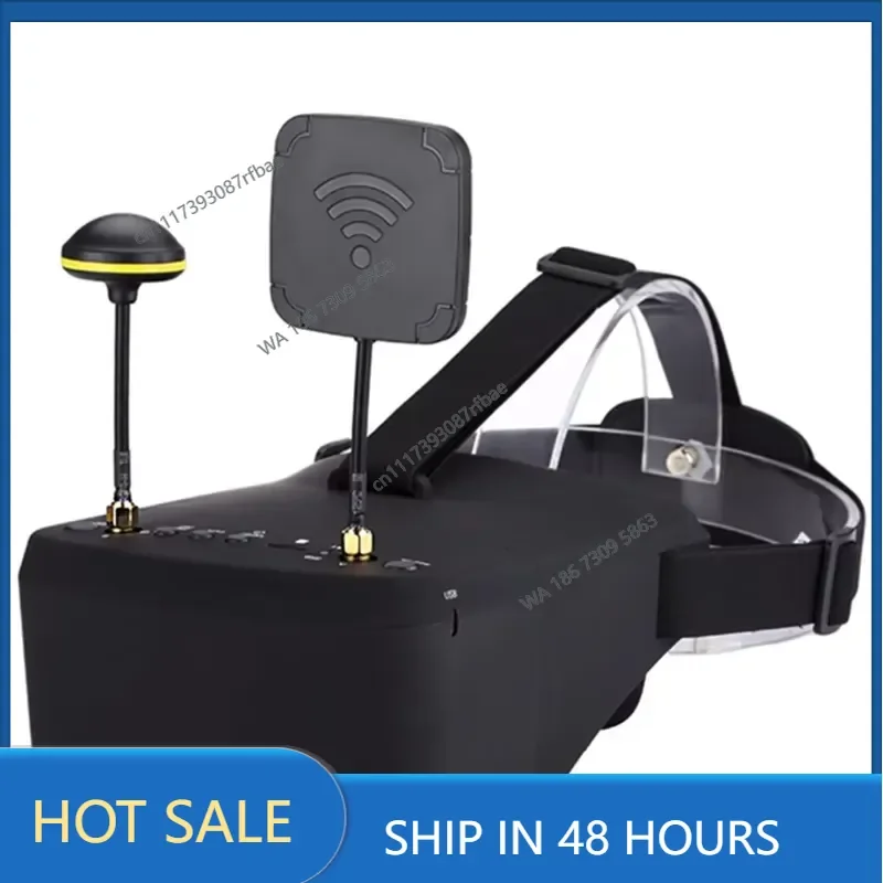LS 800D FPV Goggles with DVR 5.8G 40CH 5 Inch 4.3 Inch 800x480 Diversity Video Headset Build in Battery for RC Racing