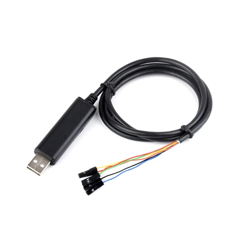 Waveshare Industrial USB TO TTL (C) 6pin Serial Cable, Original FT232RNL Chip, Multi Protection Circuits, Multi Systems Support